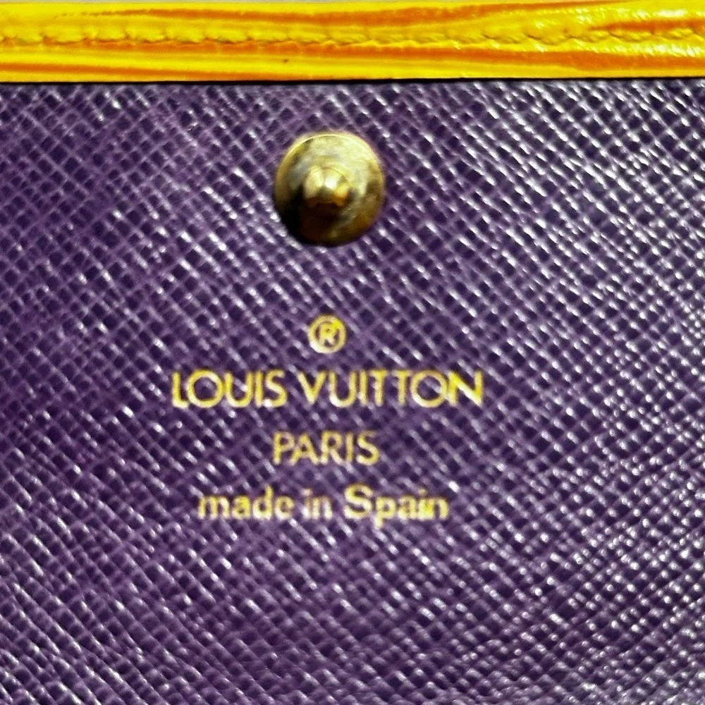 Louis Vuitton Authentic Vintage Yellow Purple Epi 6-Key Holder - Picture 16 of 16